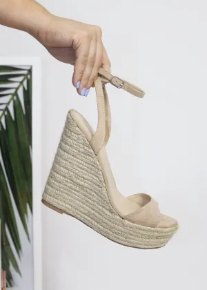 Alyssa B Nude Wedge