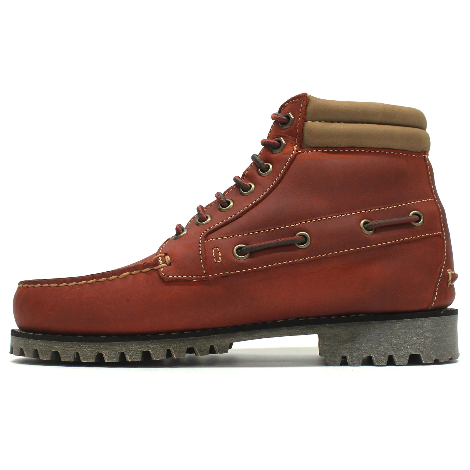 Authentic Mid Full Grain Leather Men's Ankle Boots