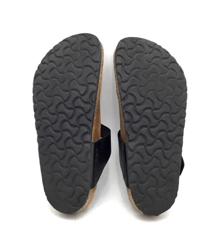 Birkenstock Women's Black Slip-On Thong Sandals - Size 8