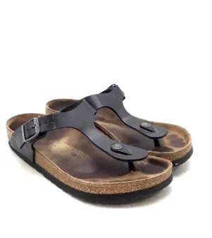 Birkenstock Women's Black Slip-On Thong Sandals - Size 8