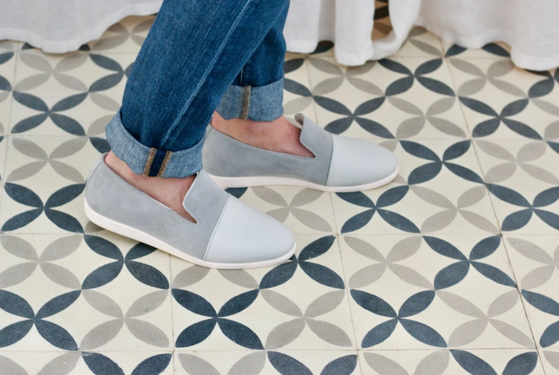 Blue / Grey House Loafers