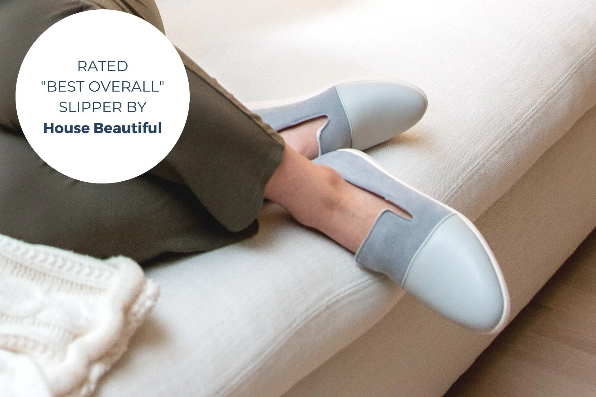 Blue / Grey House Loafers