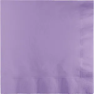Bulk Pack of 150 Luscious Lavender Beverage Napkins, 3 Ply