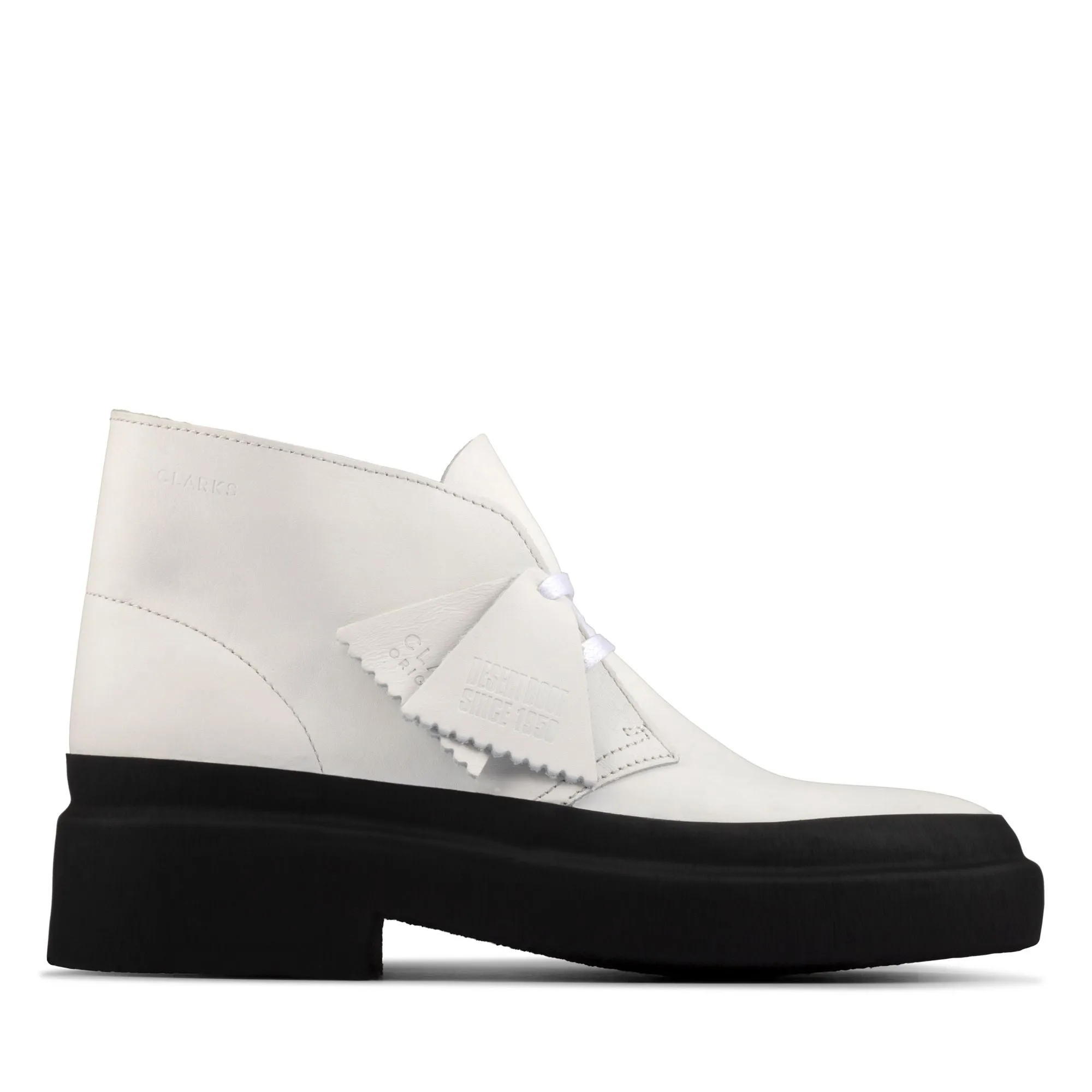 Clarks Originals Desert Galosh Men’s White 26156082
