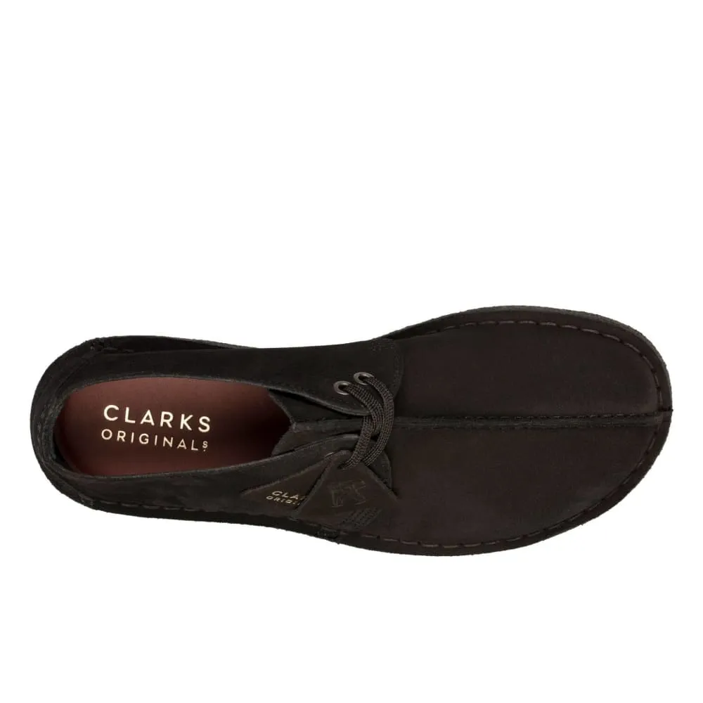 Clarks Originals Desert Trek Men's Black Suede 26155486