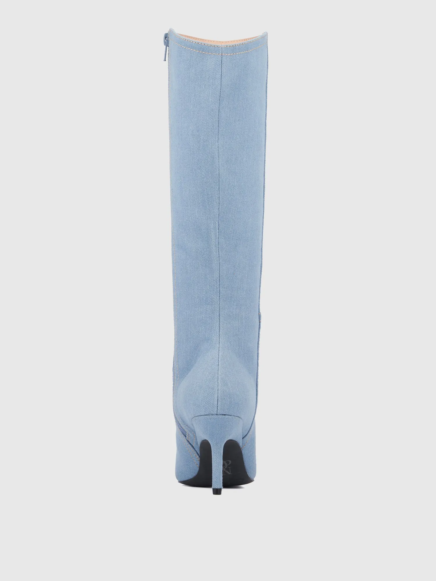 Denim Kitten Heel Boot