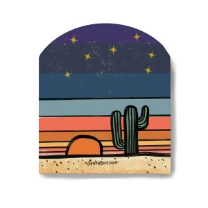 Desert Globe Vinyl Sticker