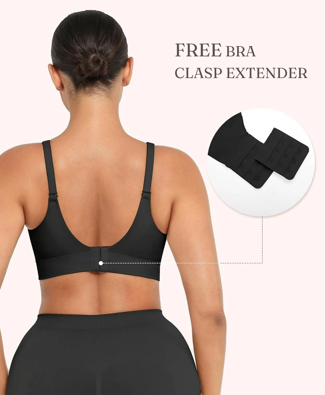 FeelinGirl Wireless Supportive Bra for Women, Seamless Comfort Bralettes No Underwire Full Coverage Everyday Bras
