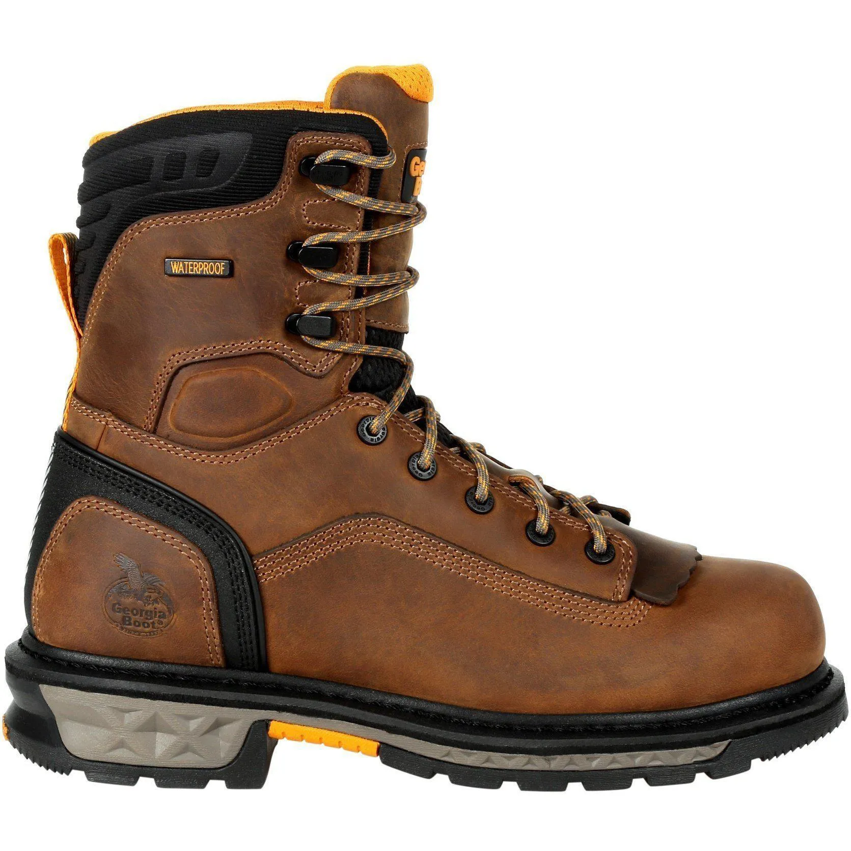 Georgia Men's LTX 8" Soft Toe Waterproof Carbo-Tec Work Boot- Brown - GB00392