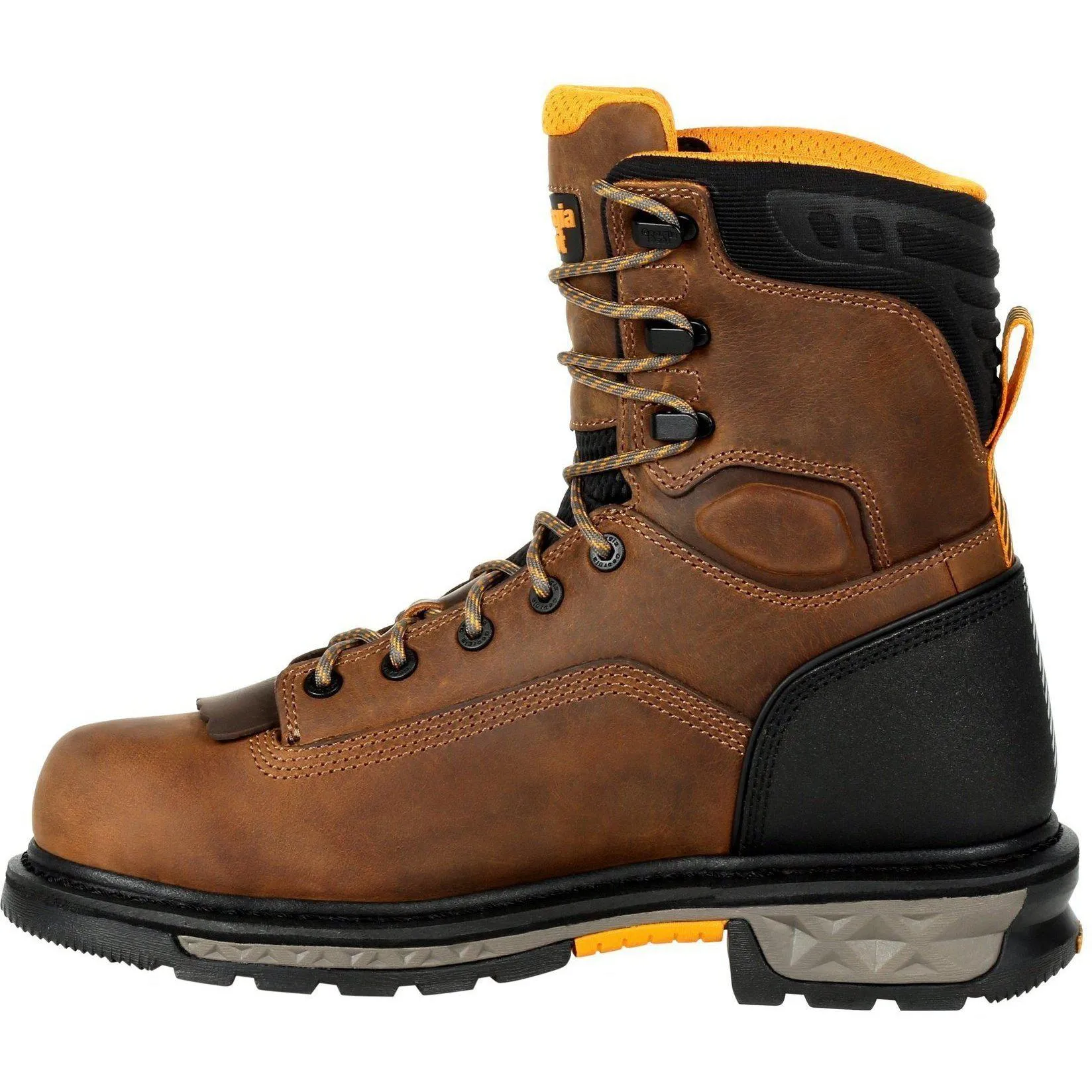 Georgia Men's LTX 8" Soft Toe Waterproof Carbo-Tec Work Boot- Brown - GB00392