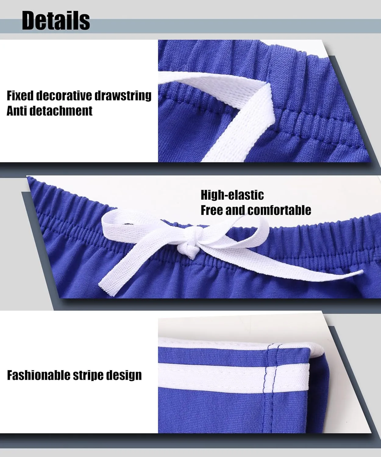 GFQLONG 5 Pack Toddler Boys Girls Cotton Athletic Running Shorts, Kids Summer Casual Fashion Soccer Shorts