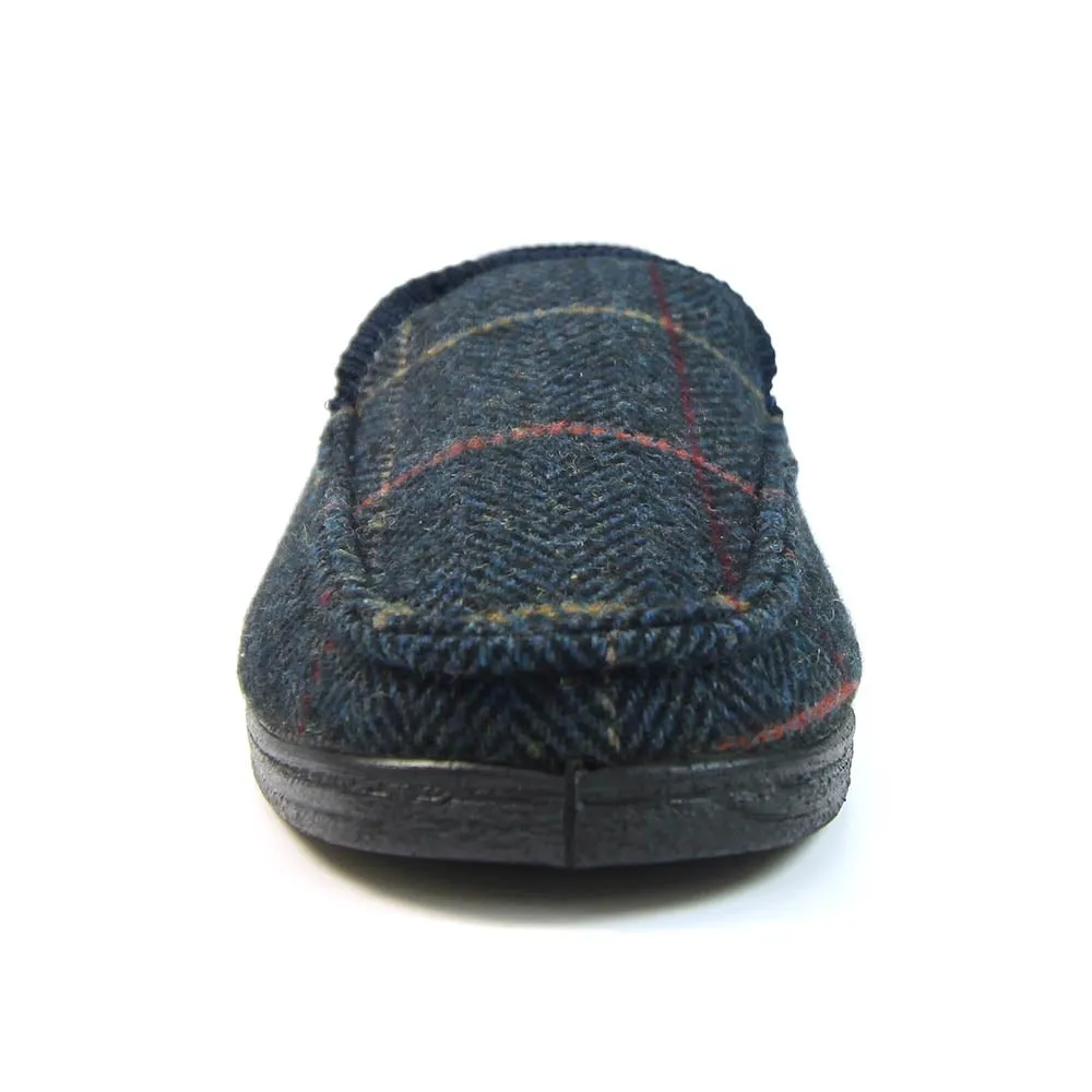 Goodyear Eisenhower KMG137 Mens Navy Textile Slip On Slippers