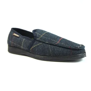 Goodyear Eisenhower KMG137 Mens Navy Textile Slip On Slippers