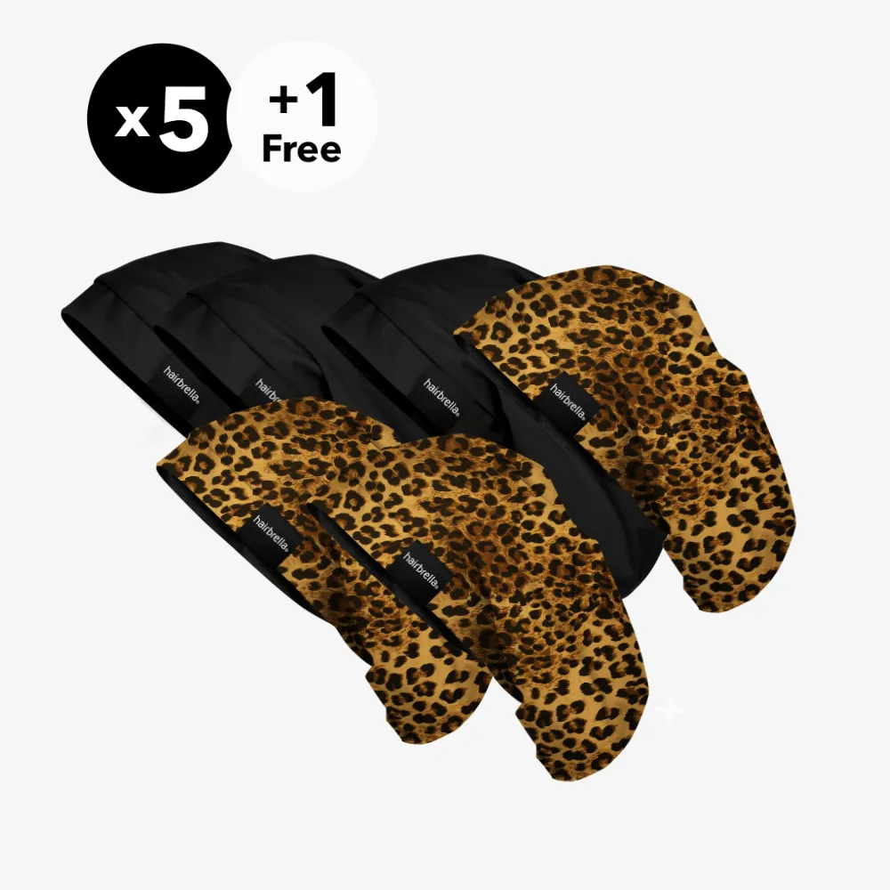 Hairbrella Satin-Lined Sleep Cap XL Gifting Bundle (Buy 5, Get 1 Free)