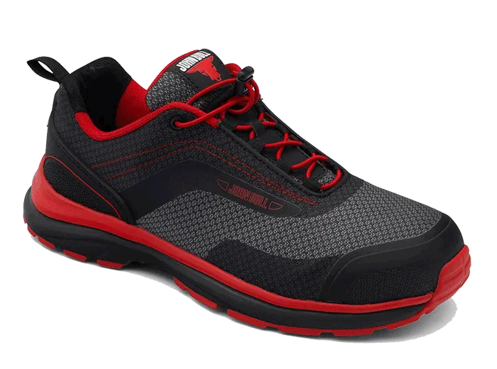 JOHN BULL Leopard Red & Black Jogger safety shoe