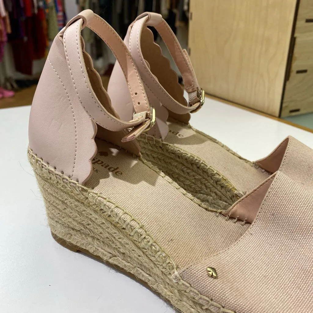 Kate Spade espadrille wedges 7.5