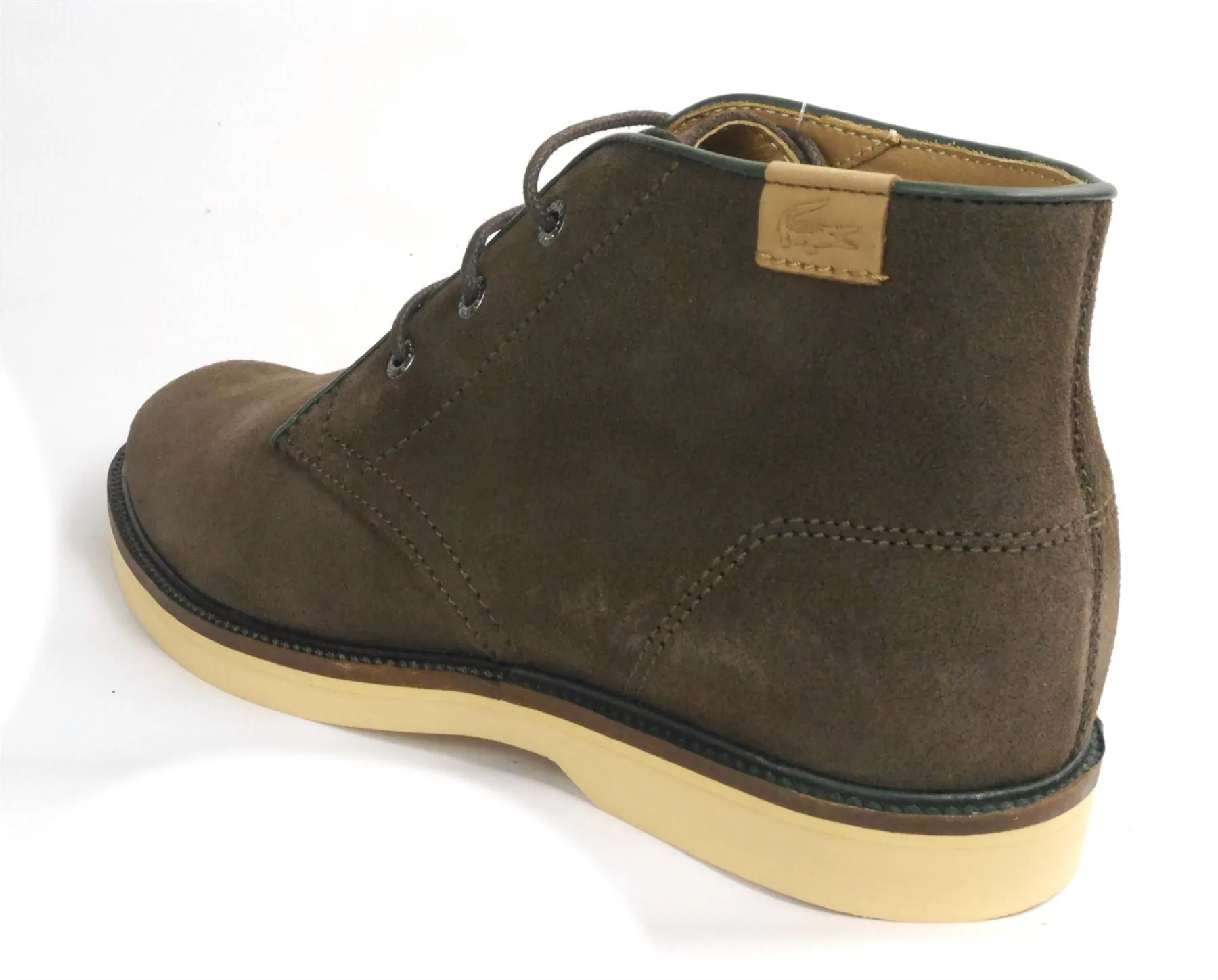 Lacoste Sherbrooke Brown Leather Mens Lace Up Boots