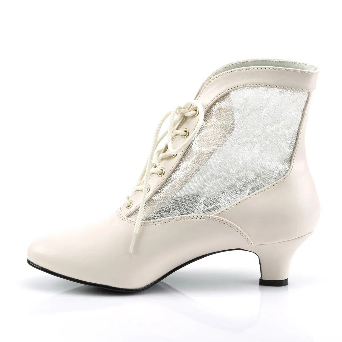 Little Ivory Victorian Boots