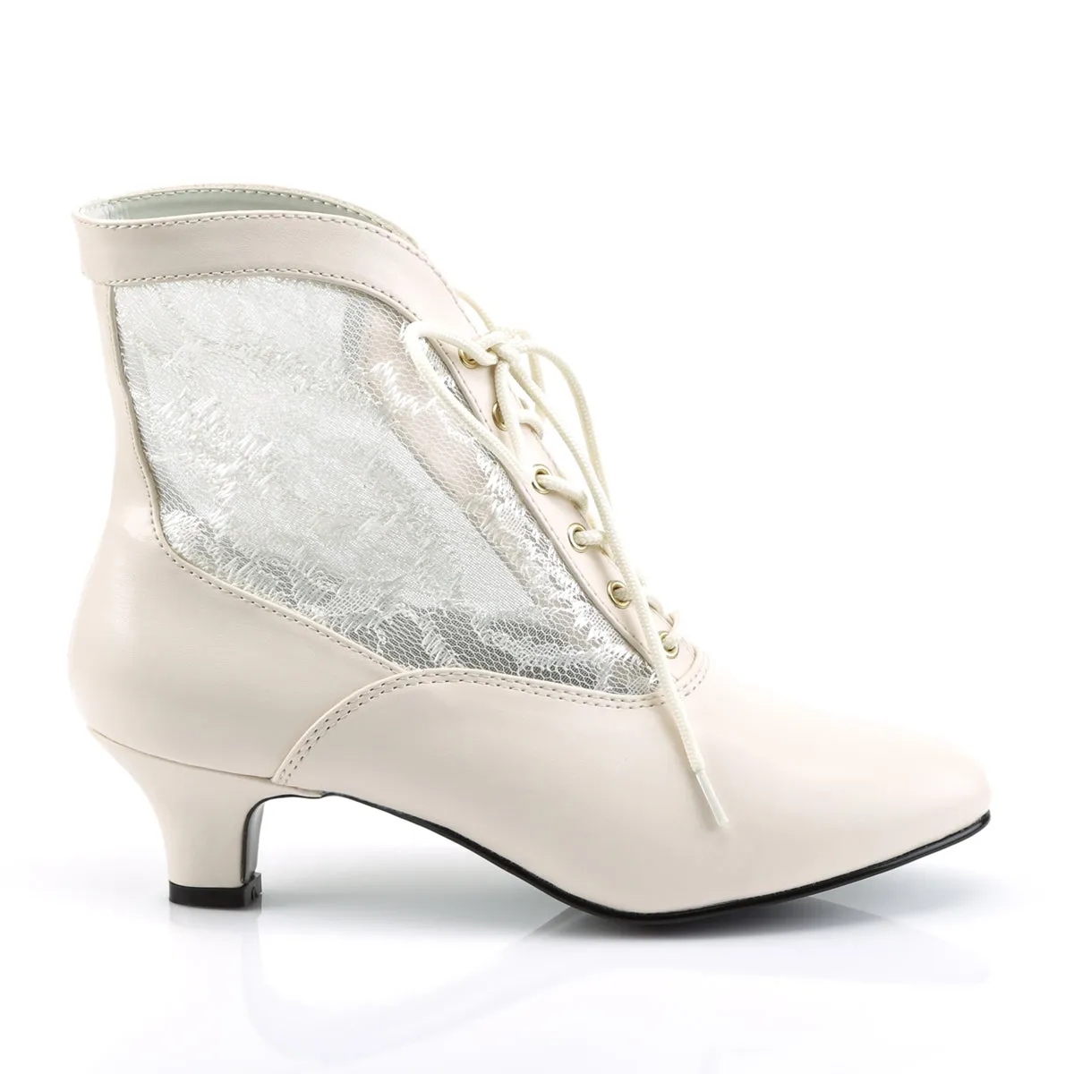 Little Ivory Victorian Boots