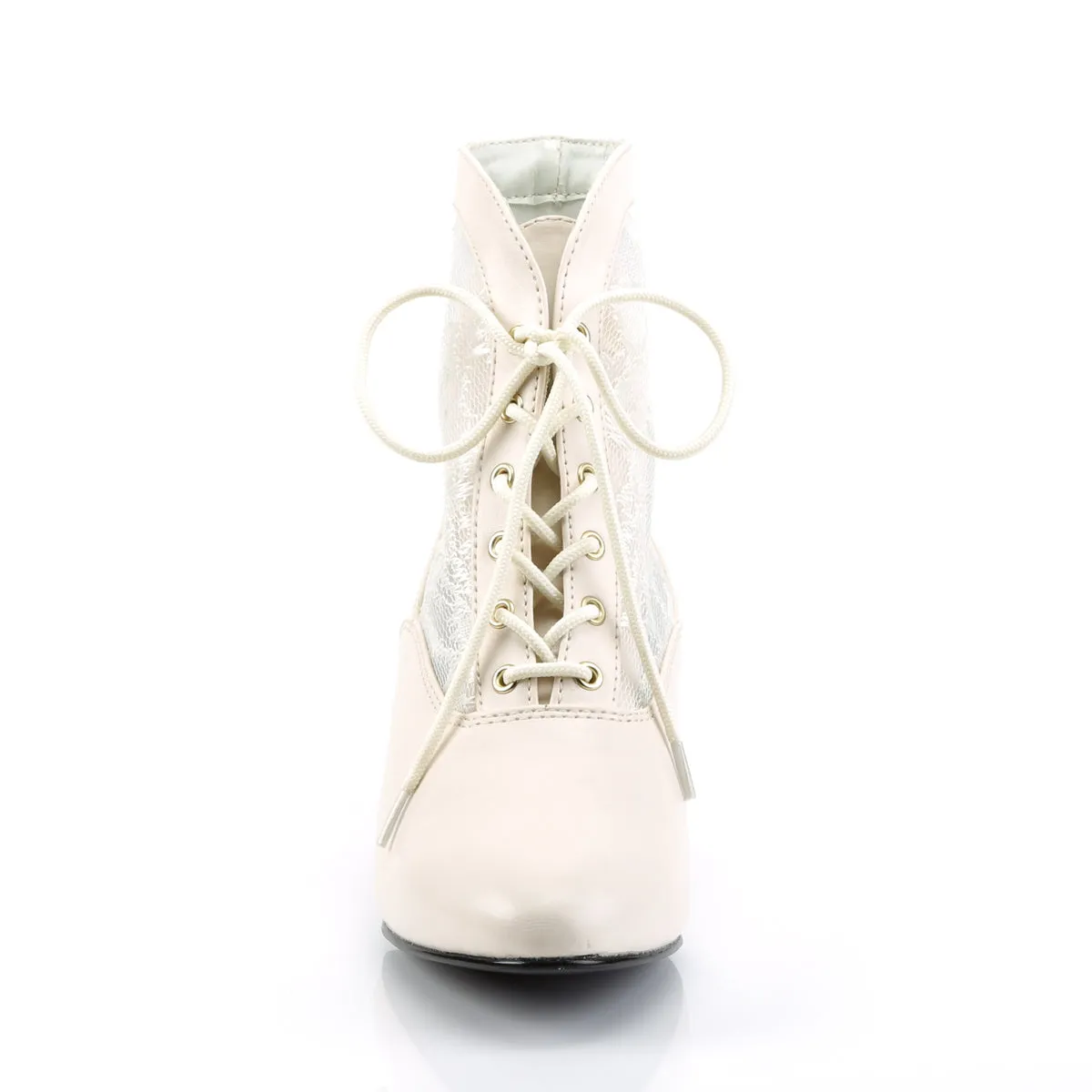 Little Ivory Victorian Boots
