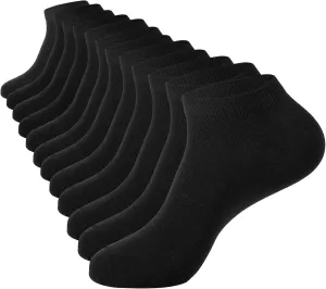 Losa Kute 6 Pairs Mens Ankle Socks Cotton Low Cut Socks for men 9-11 10-13