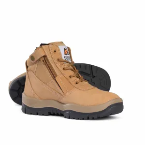 Low Leg Wheat Non Safety Zip Boot