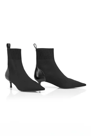 Marc Cain Collection Boots Black Sock Kitten Heel XC SB.05 M62 900