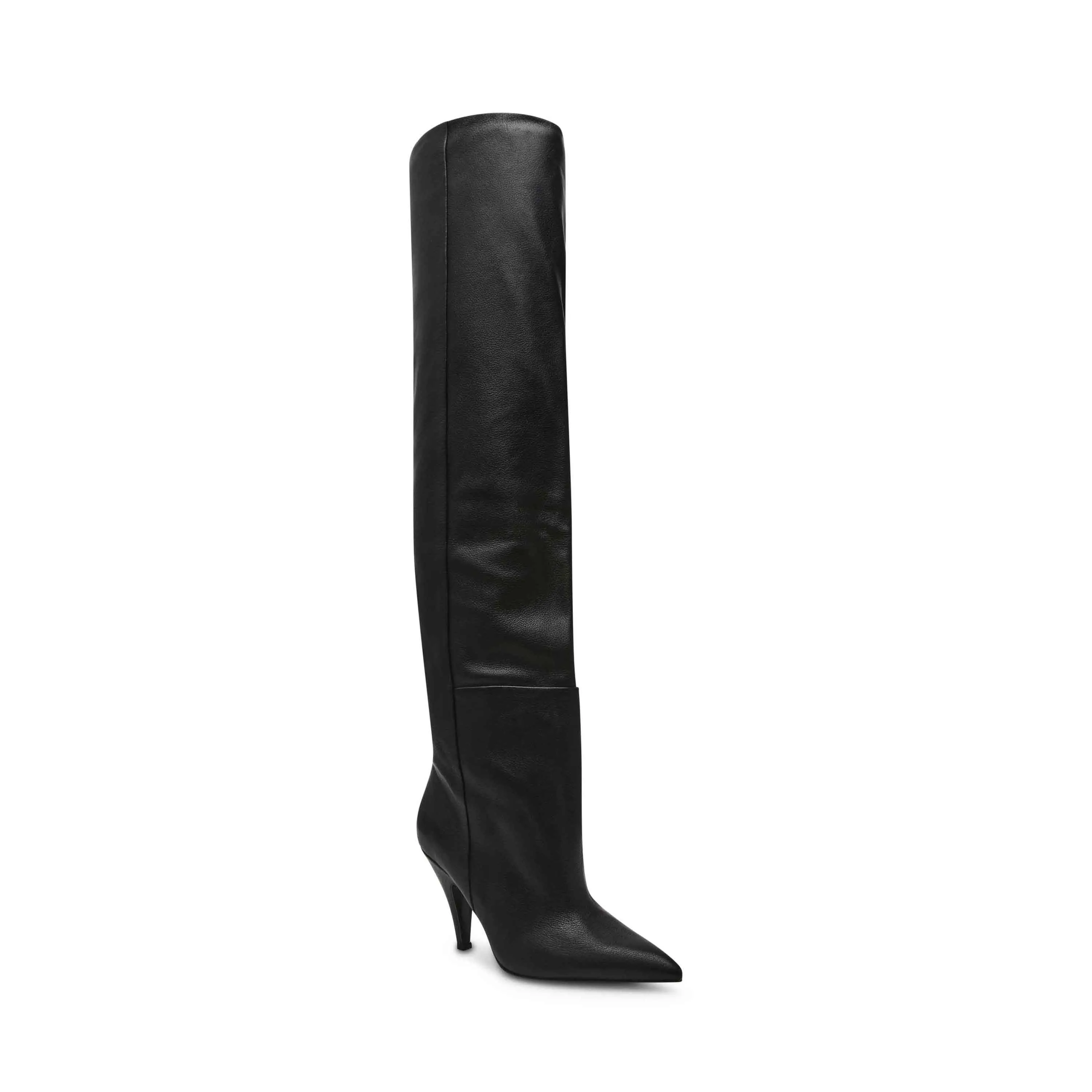 Mazer Overknees BLACK LEATHER