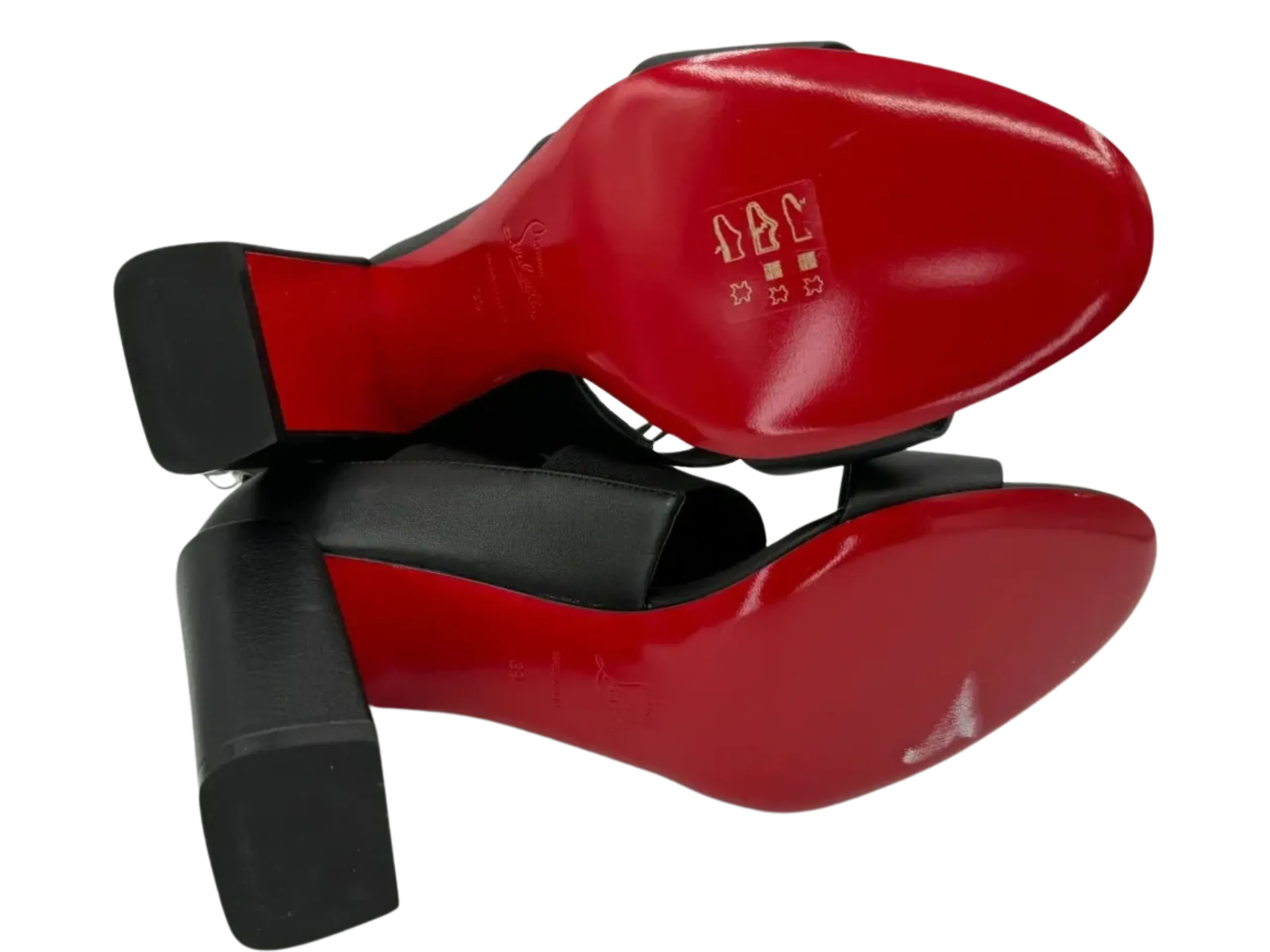 *NEW* Christian Louboutin Patrouille Leather Sandals 85