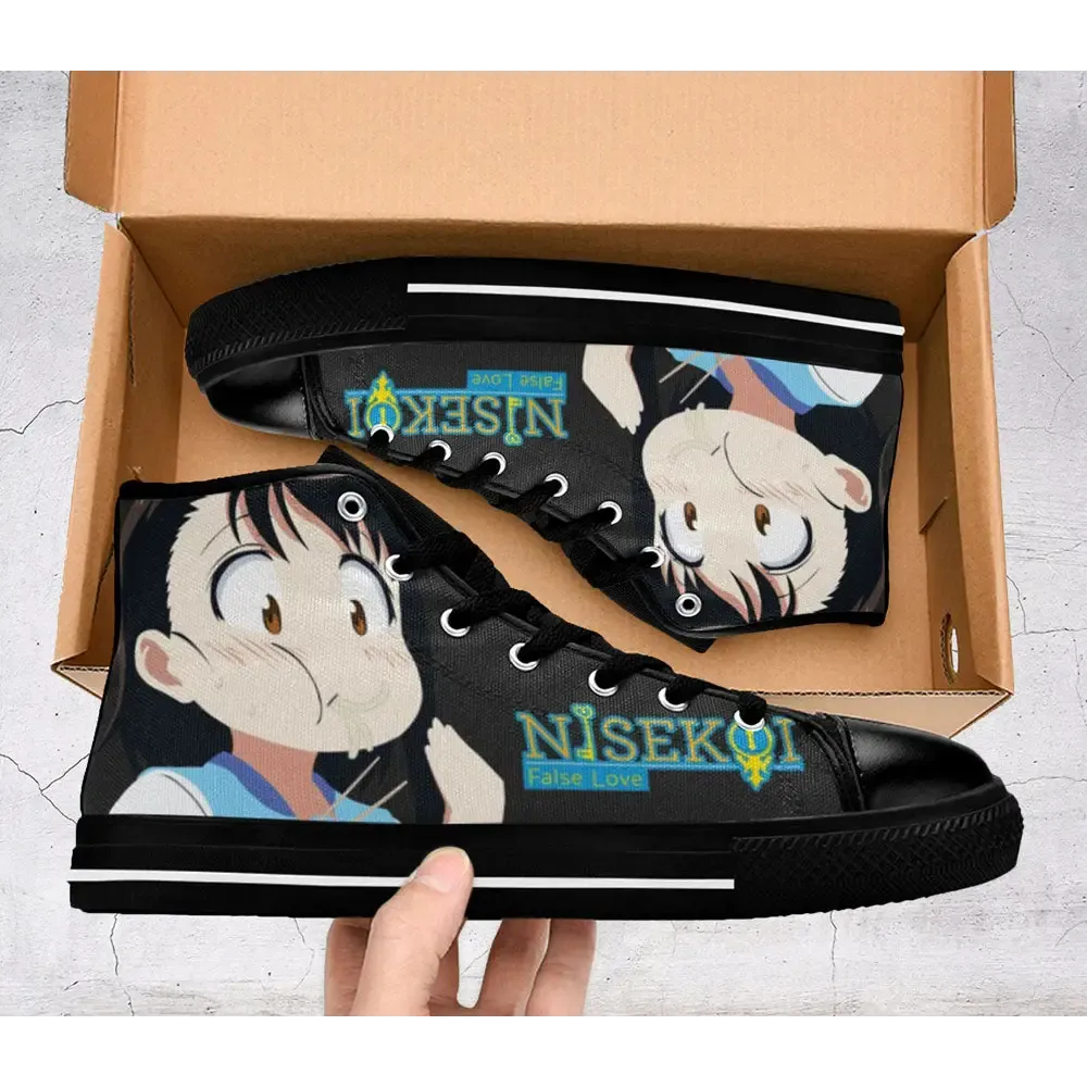 Nisekoi False Love Onodera Kosaki Shoes High Top Sneakers for Kids and Adults