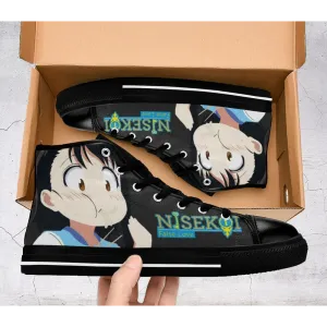 Nisekoi False Love Onodera Kosaki Shoes High Top Sneakers for Kids and Adults