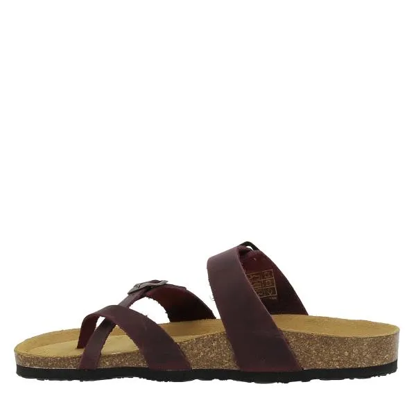 Plakton 181032 Burgundy Thong Sandals