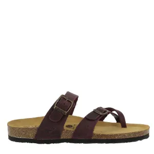 Plakton 181032 Burgundy Thong Sandals