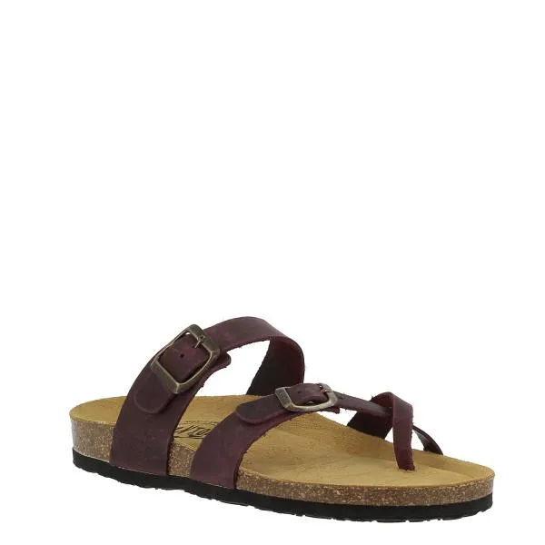 Plakton 181032 Burgundy Thong Sandals