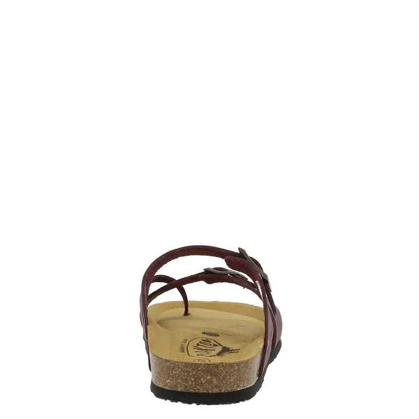 Plakton 181032 Burgundy Thong Sandals