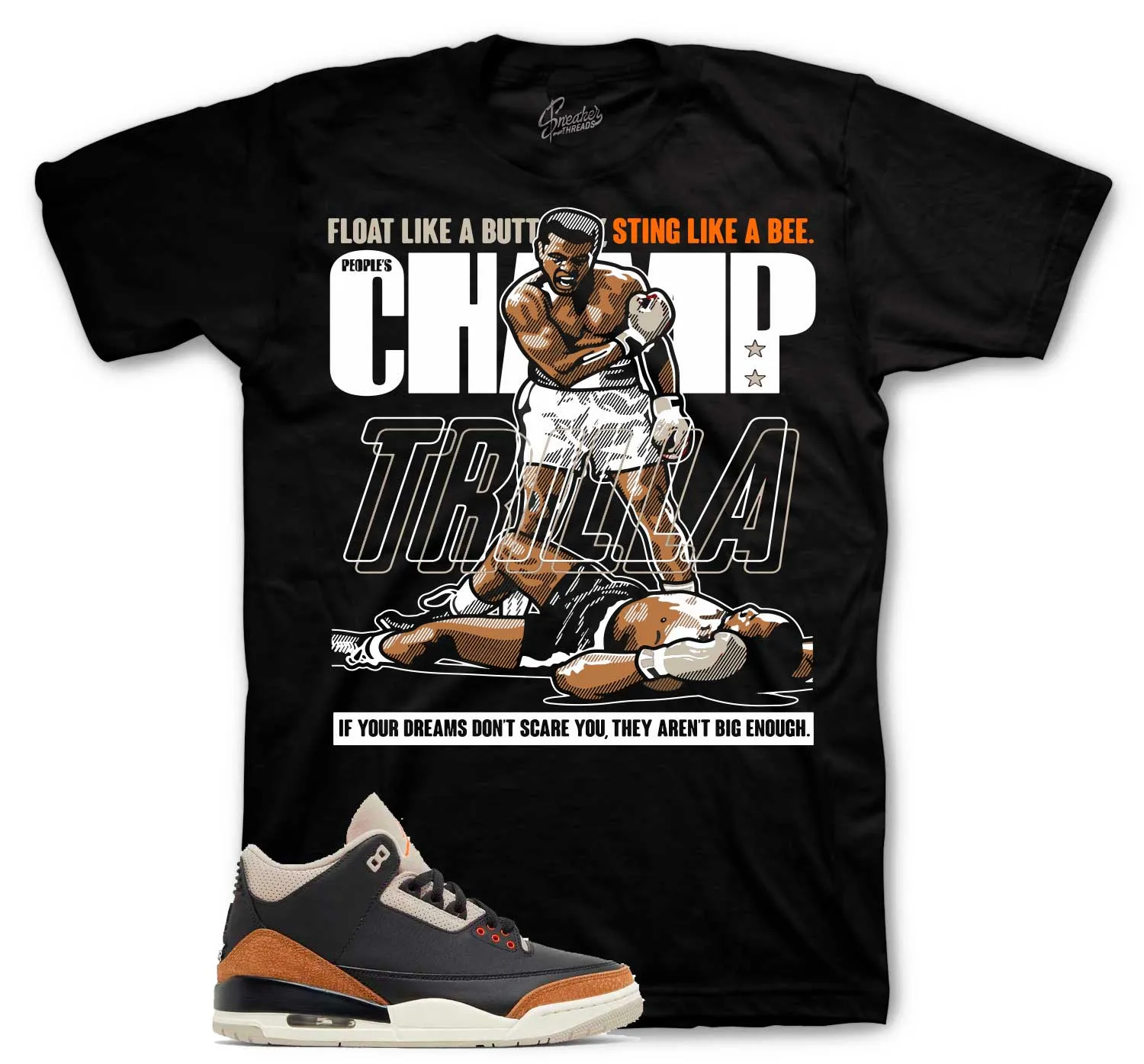 Retro 3 Desert Elephant Trilla Shirt