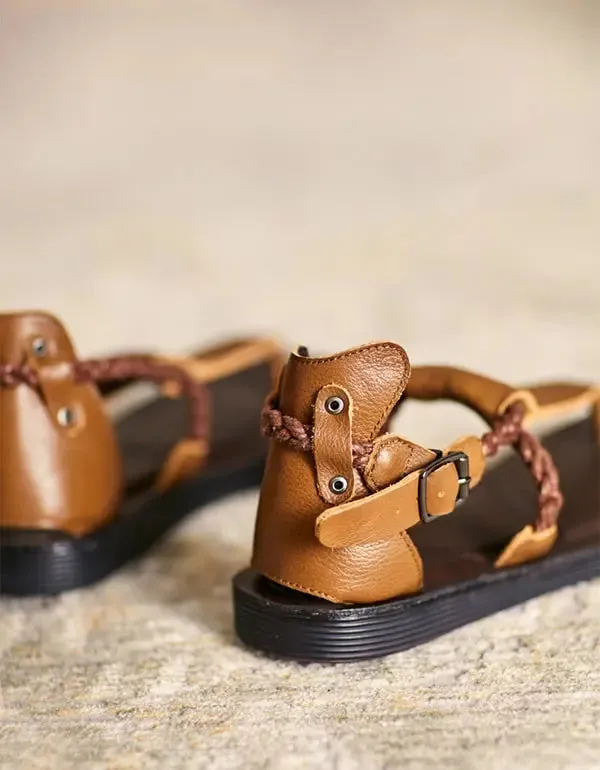 Retro Flat Thong Sandals