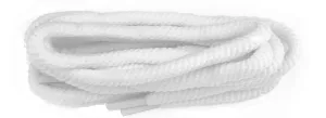 Shoestring Polyvelt Twist Badminton Shoe Laces - White 140cm