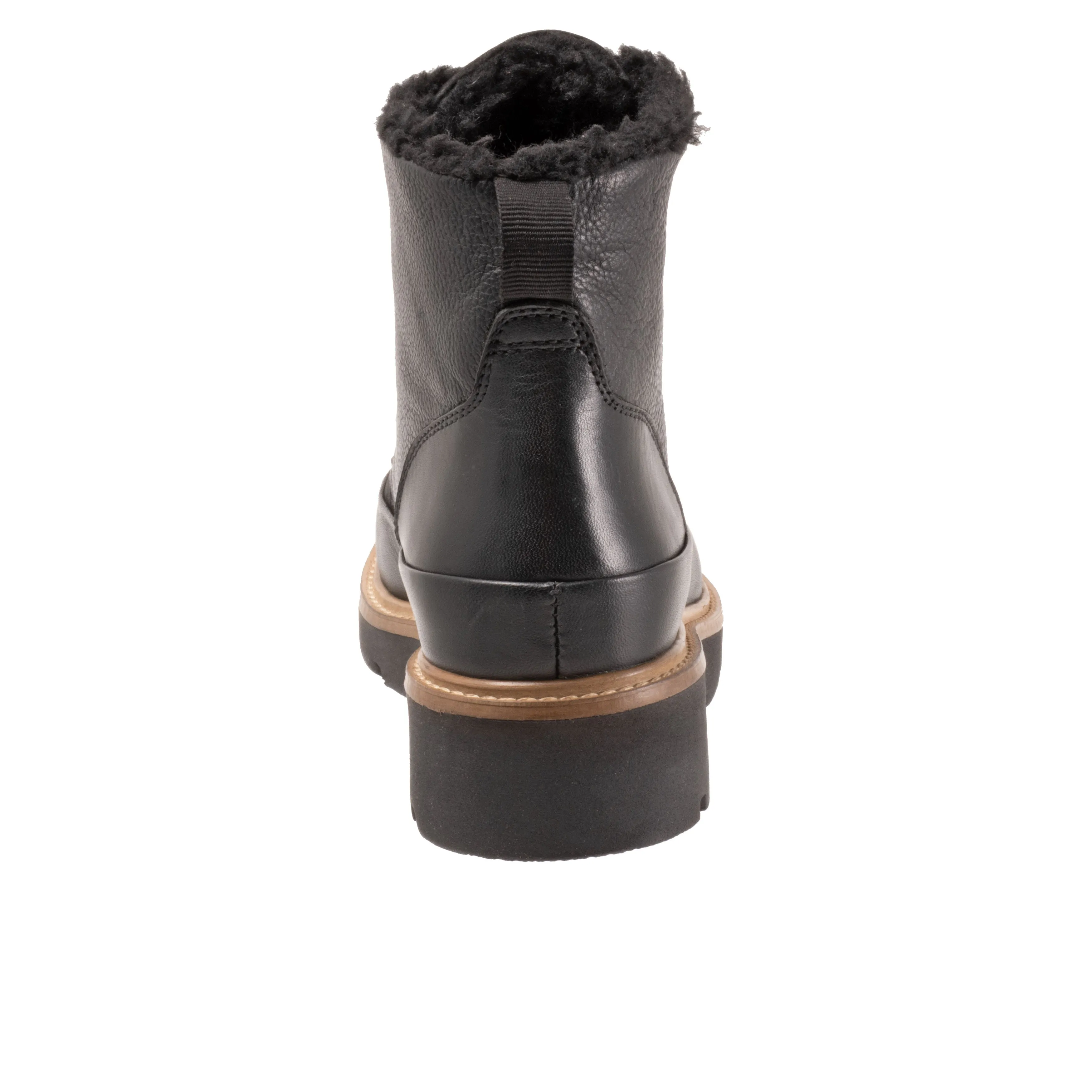 Whitney Black Lace Up Ankle Boots
