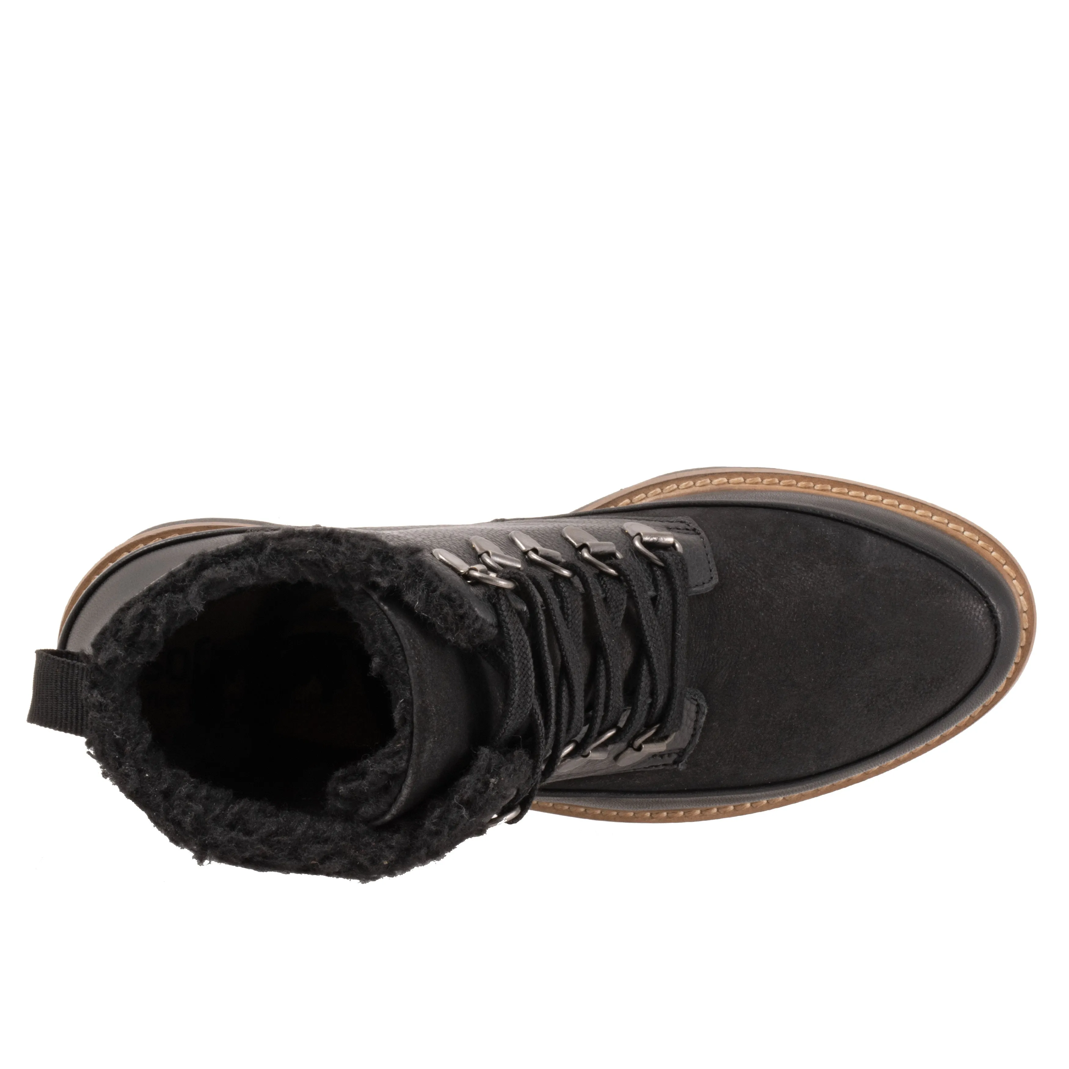 Whitney Black Lace Up Ankle Boots