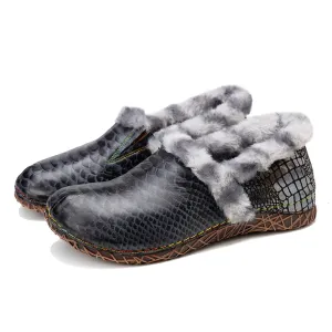 Women's Flat Casual Fur Shoes