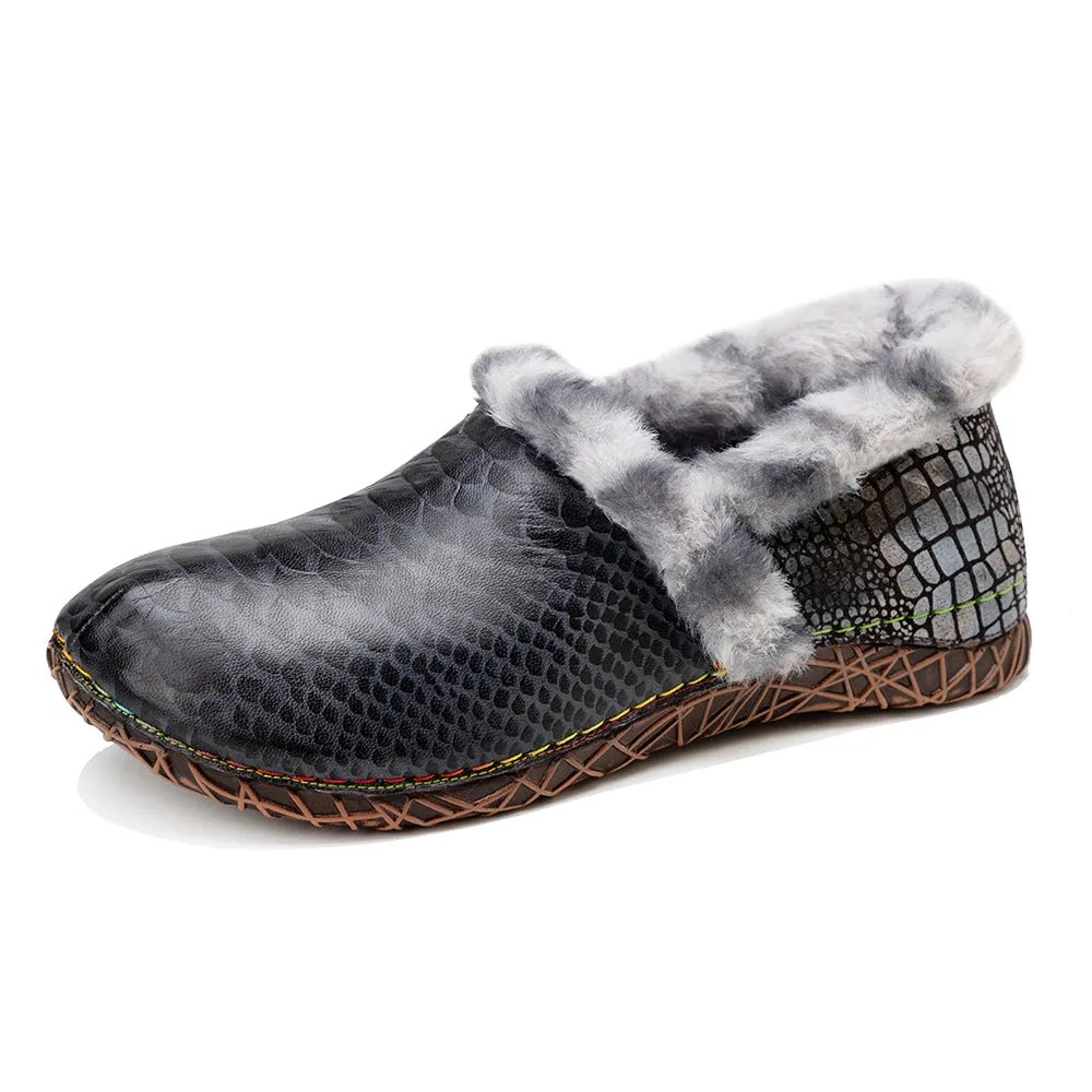 Women's Flat Casual Fur Shoes