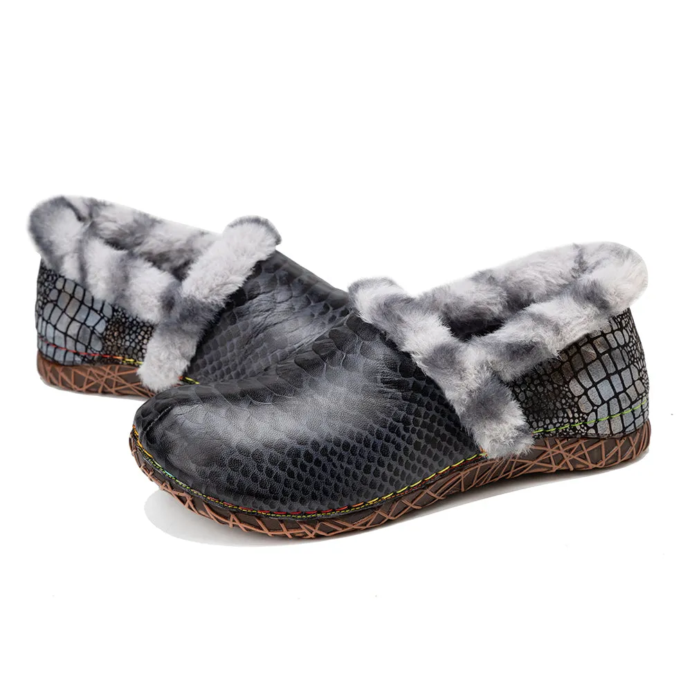 Women's Flat Casual Fur Shoes