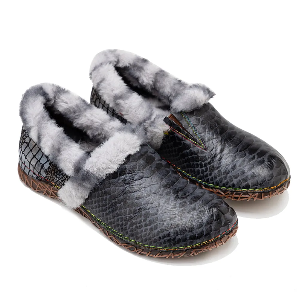 Women's Flat Casual Fur Shoes